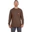 GRIDIRON Pocket T-Shirt - Long Sleeve Brown (2XL) 606BR-2X