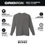 Gray GRIDIRON Pocket T-Shirt - Long Sleeve, 606G-L