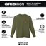 GRIDIRON Pocket T-Shirt - Long Sleeve Green (Small) 606GN-S
