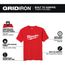 Heavy Duty Tee - Short Sleeve Logo Red (Large) 607R-L