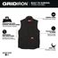 Black GRIDIRON Sherpa-Lined Vest (XL), 801B-XL