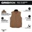 GRIDIRON Sherpa-Lined Vest - Brown (Small) 801BR-S