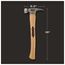 STILETTO 12oz Smooth/Curved Hickory Hammer, TI12SC