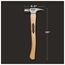 STILETTO 14oz Milled/Curved Hickory Hammer, TI14MC