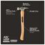 STILETTO 14oz Smooth/Curved Hickory Hammer, TI14SC