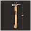 STILETTO 14oz Smooth/Curved Hickory Hammer, TI14SC