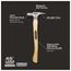 STILETTO 16oz Milled/Curved Hickory Hammer, TI16MC