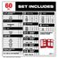 60 Piece SHOCKWAVE Impact Duty Drill & Drive Set