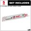 6" 10 TPI The Torch SAWZALL Blades (5 Pack)