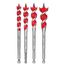 SPEED FEED Wood Bit 6-1/2" Set - 4 Piece , 48-13-0400