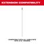3/16" x 52.5" Flexible Cable Bit Extension
