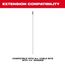 1/4" x 52.5" Flexible Cable Bit Extension