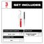 9/16" x 54" Flexible Cable Auger Bit (3 Piece)