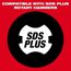 SDS PLUS M2 2-Cutter 1/2" x 6" Drill Bit (3 Pack)