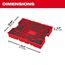 23 Piece 1/4", 3/8" & 1/2" Drive Ratchet & Accessory Set w/ Tray for PACKOUT Drawers, 48-22-0153
