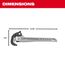 14" Aluminum Self-Adjusting Pipe Wrench