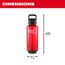 PACKOUT 48oz Bottle with Chug Lid (Red)