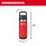 PACKOUT 18oz Insulated Bottle with Chug Lid (Red)