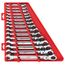 15 Piece SAE Flex Head Ratcheting Combination Wrench Set