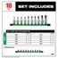 10 Piece 3/8" Drive TORX Bit Socket Set