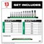13 Piece 1/4" and 3/8" Drive TORX Bit Socket Set