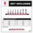 8 Piece 3/8" Drive Hex Bit Socket Set - SAE