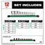 12 Piece 1/4", 3/8", & 1/2" Drive External TORX Socket Set
