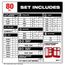 SHOCKWAVE Impact Duty Driver Bit Set - 80 Piece