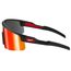 Wrap Around Safety Glasses - Red Mirrored Anti-Scratch Lenses
