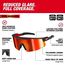 Polarized Wraparound Safety Glasses w/ Red Mirrored Dual Coat Lenses, 48-73-2501
