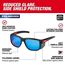 Polarized Full Frame Safety Glasses w/ Removable Side Shields & Blue Mirrored Dual Coat Lenses, 48-73-2511