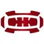 5 Piece BOLT Reflective Sticker Set - Red