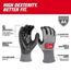 12 Pair Cut Level 4 High Dexterity Polyurethane Dipped Gloves - XL