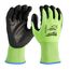 High Visibility Cut Level 2 Polyurethane Dipped Gloves (XL)