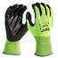 High Visibility Cut Level 4 Polyurethane Dipped Gloves (L)