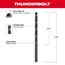 3/16" THUNDERBOLT Black Oxide Drill Bit