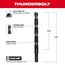 7/16" THUNDERBOLT Black Oxide Drill Bit