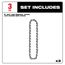 8" 3/8" LOW PROFILE Pitch, .043" Gauge Saw Chain - (3 Pack)