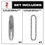 8" 3/8" LOW PROFILE Pitch, .043" Gauge Saw Chain and Guide Bar Set