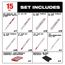 15 Piece SAWZALL Blade PACKOUT Kit