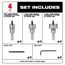 One-Piece Carbide Hole Cutter (4 Piece)