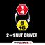 SHOCKWAVE Impact Duty 1/4" and 5/16" x 2-1/4" QUIK-CLEAR 2-in-1 Magnetic Nut Driver
