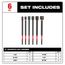SHOCKWAVE Impact Duty 6" Magnetic Nut Driver Set 6 Piece