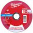 5" x .045" x 7/8" Performance & Metal Cut Off Wheel - Type 1 (10 Pack)
