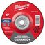 5" x 1/4" x 5/8"-11 Ceramic & Metal Grinding Wheel - Type 27