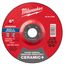 6" x 1/4" x 7/8" Ceramic & Metal Grinding Wheel - Type 27