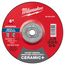 6" x 1/4" x 5/8"-11 Ceramic & Metal Grinding Wheel - Type 27