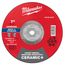 7" x 1/4" x 5/8"-11 Ceramic & Metal Grinding Wheel - Type 27