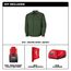 M12 Heated Shirt Jacket, Green (L), M103E-21L