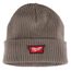 Rib-Knit Cuffed Beanie - Brown